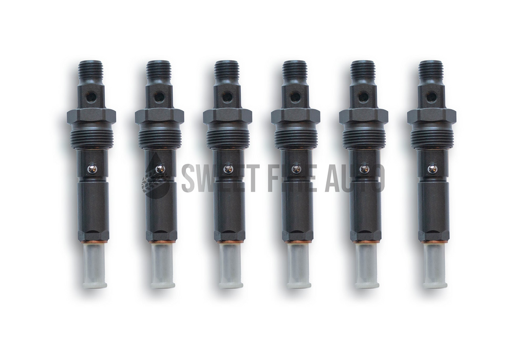 complete set of fuel injectors for dodge ram 1998 to 2002 5.9 liter cummins diesel trucks