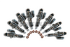 complete set of fuel injectors with copper sleeve for duramax 2001 to 2004 LBZ diesel trucks